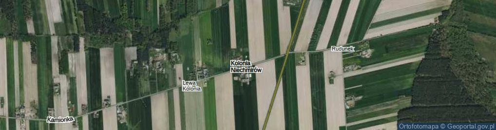 Zdjęcie satelitarne Kolonia Niechmirów ul.